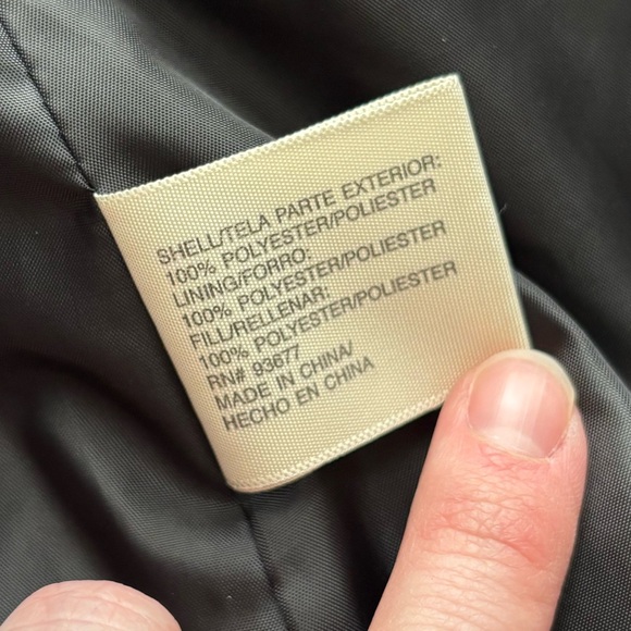 St. John’s Bay Women’s Lined Quilted Coat, Black, Size Large - Picture 9 of 9